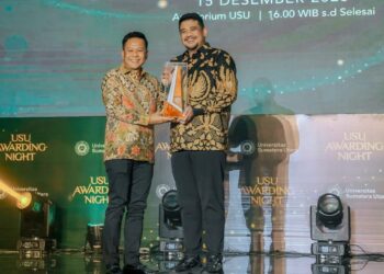 Bobby Nasution Dinobatkan Sebagai Tokoh yang Berkontribusi untuk Pendidikan di USU