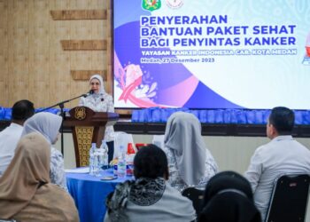 YKI Cabang Kota Medan Serahkan Bantuan Paket Sehat Kepada 63 Penyintas Kanker