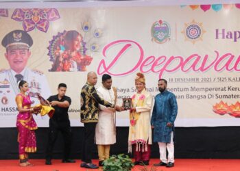 Hadiri Perayaan Deepavali, Pj Gubernur: Jadikan Daya Tarik Wisatawan untuk Berkunjung ke Sumut