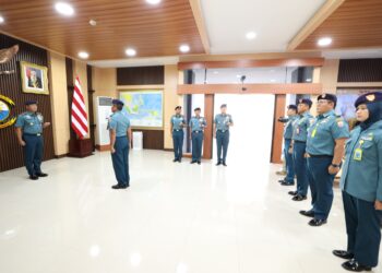 Pangkoarmada II pimpin penyematan Lencana Tanda Jabatan Ka Akun di Lingkungan Koarmada II