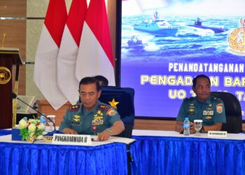 Pangkoarmada II Ikuti Acara Penandatanganan Kontrak Bersama Pengadaan Barang dan Jasa TNI AL TA 2024