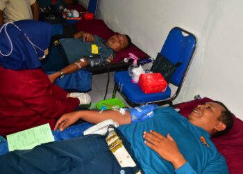 Jelang HUT Pomal Ke-78, Pom Koarmada II Gelar Bakti Sosial Donor Darah