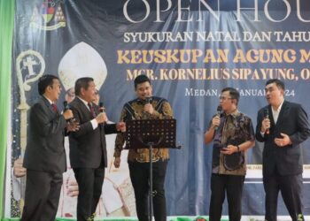 Hadiri Open House Keuskupan Agung Medan, Bobby Nasution : Jangan Sampai Terpecah-Belah Karena Politik