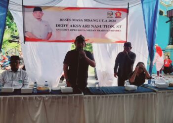 Reses Dedy Aksyari Nasution di Medan Denai, Warga Pertanyakan Drainase Jalan Pelajar