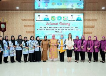 Pengurus TP PKK Kabupaten Morowali Belajar Kota Layak Anak dan UP2K Dari Kota Medan