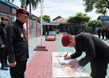Lapas Tebing Tinggi Laksanakan Penandatanganan Komitmen Bersama Pembangunan ZI Tahun 2024