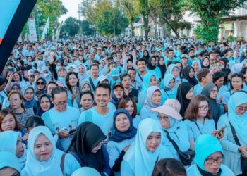 Gebyar HUT ke-52 Korpri, Bobby Nasution: Ini Bukan Kampanye, Nuansa Biru Sesuai Warna Baju Korpri