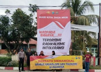 Pencegahan Terorisme, Polda Sumut Pasang Spanduk Tolak Radikalisme