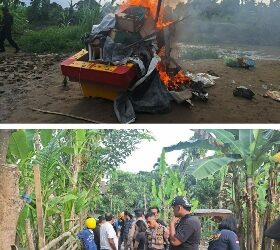 Polda Sumut Kembali Ratakan Gubuk Narkoba di Jalan PDAM Sunggal