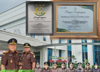 Kejati Sumut Peringkat II Berkinerja Baik Nasional bidang Pidmil