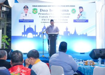 Bobby Nasution dan Pemuka Lintas Agama Doa Bersama untuk Pemilu Damai