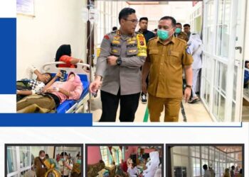 Sekdakab Labuhanbatu Kunjungi Puluhan Masyakarat yang Dirawat Di RSUD Akibat Keracunan Makanan