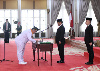 Lantik Walikota Gunungsitoli, Pj Gubernur Sumut Minta Pertahankan Peningkatan IPM