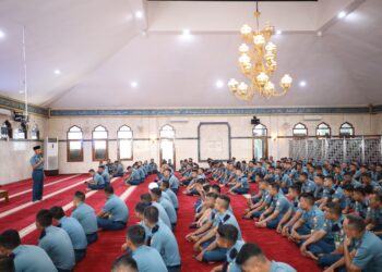 Tingkatkan Keimanan dan Ketaqwaan, Prajurit Koarmada II Ikuti Kauseri Agama