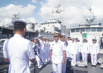 Dansatkat Koarmada II Pimpin Upacara Pengukuhan Jabatan Komandan KRI Keris-624