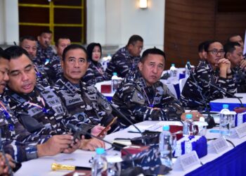 Bentuk Tindak Lanjut Visi dan Arahan Pimpinan, Pangkoarmada II Ikuti Rapim TNI AL