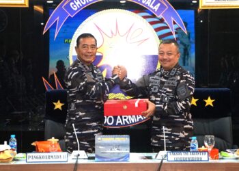 Jelang Sertijab, Pangkoarmada II Laksanakan Memorandum