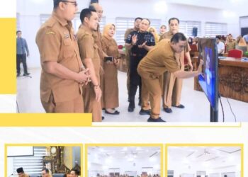 Sekdakab Labuhanbatu Ir Hasan Heri Rambe Launching Aplikasi Siap Bangun Labuhanbatu