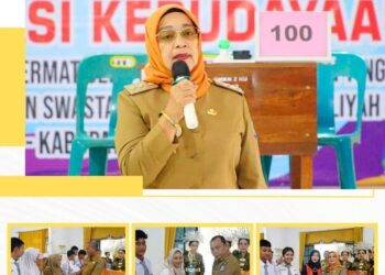 Plt Bupati Labuhanbatu Hj Ellya Rosa Siregar Tutup Lomba Cerdas Cermat Seni Budaya Dan sejarah Tingkat SMA/SMK