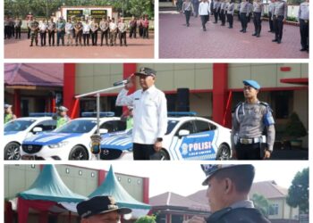 Bupati Asahan Pimpin Apel Gelar Pasukan Operasi Keselamatan  Toba 2024