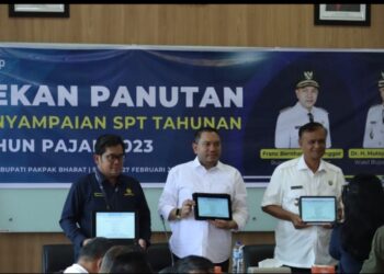 Bupati Pakpak Bharat, Franc Bernhard Tumanggor hadiri “Pekan Panutan Penyampaian SPT Tahunan Tahun Pajak 2023”