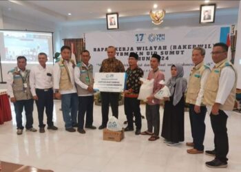 H Mutsyuhito Solin, Dr, M.Pd ikuti  Rapat Kerja wilayah Yayasan Baitul Mal PLN Unit Induk Sumut