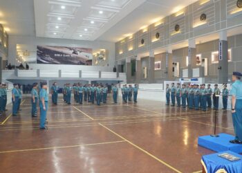 Kaskoarmada II Pimpin Laporan Korps Kenaikan Pangkat 26 Pamen Koarmada II