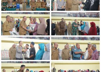 Bupati Asahan Serahkan Bantuan Beras Kepada 1000 Kaum Dhuafa