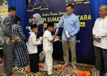 DPD AMPI Sumut Buka Puasa Bersama Puluhan Anak Yatim dan Kaum Dhuafa