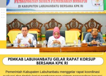 Pemkab Labuhanbatu Gelar Rapat Korsup Bersama KPK RI