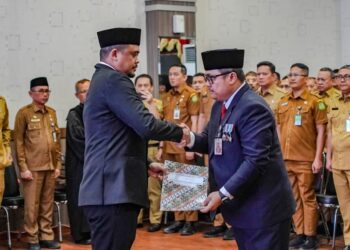 Bobby Nasution Lantik Topan OP Ginting Jadi Pj Sekda Kota Medan