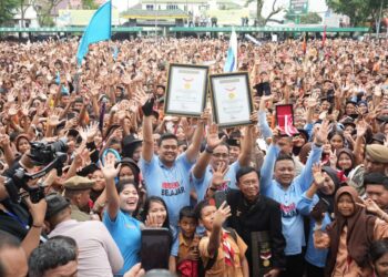Gebyar Pendidikan Kota Medan Sukses Pecahkan Dua Rekor MURI Dunia