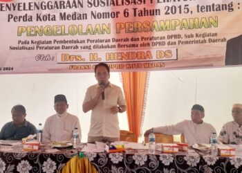 Hendra DS Ingatkan Pemko Medan Berikan Pelatihan Pengelolaan Persampahan