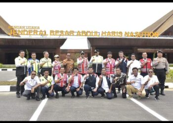 Menhub Budi Karya Bersama Darmin Nasution Tinjau Kesiapan Bandara Jenderal AH. Nasution
