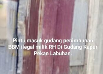 Diduga Gudang BBM Ilegal Milik ” RH ” Di Gudang Kapur Resahkan Warga