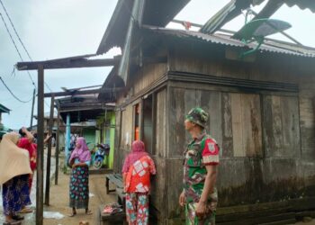 Batahan Diterjang Puting Beliung, Empat Rumah Hancur