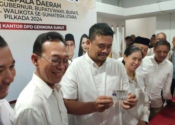 Akhirnya Bobby Nasution Mendapatkan KTA Partai Gerindra Sekaligus Maju Pilgub Sumut