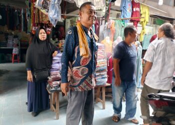 Pedagang dan Pengelola Pasar Gambir Baru Tembung Apresiasi Kinerja Satpol PP Deli Serdang 