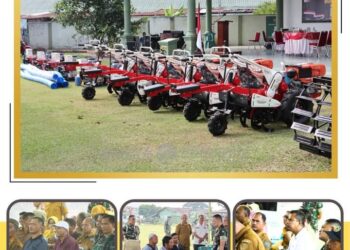 Kementerian Pertanian Melalui Pemkab Labuhanbatu Memberikan Bantuan Alsintan Kepada Gapoktan Dan Poktan