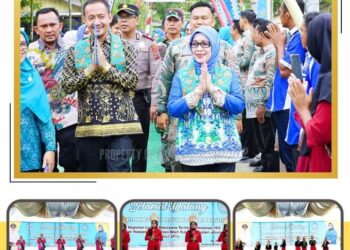 Plt Bupati Labuhanbatu Didampingi Kades N4 Bilah Hulu Sambut Tim Monitoring PKK Provsu