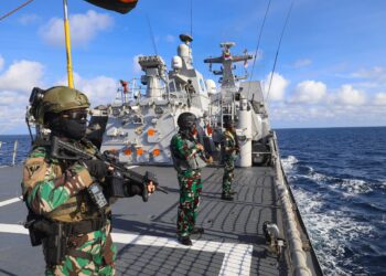 Lintasi Laut Sulu, Satgas Latma Malindo jaya 27AB/24 Berlakukan “Peran Jaga Perang”