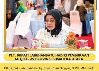 Plt Bupati Labuhanbatu Hj Ellya Rosa Siregar Saksikan Pembukaan MTQ Ke 39 Tingkat Provinsi Sumut Di Padang Sidempuan