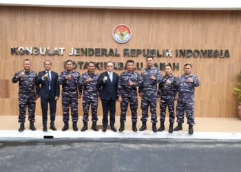 Jaga Hubungan Baik Antar Kedua Negara, Kaskoarmada II Kunjungi KJRI Kota Kinabalu