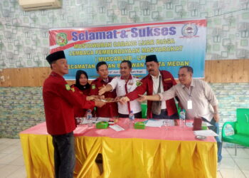 Syahnan S.Sos Terpilih Aklamasi Sebagai Ketua LPM Kecamatan Medan Belawan Hasil Muscalub