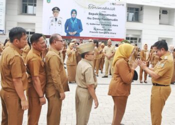 Pimpin Apel Terakhir Bersama ASN dan Staf, Pj Gubernur Sumut Hassanudin Beri Pesan Ini