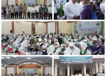 Wakil Bupati Asahan Sambut Kepulangan Jamaah Haji Kloter 1