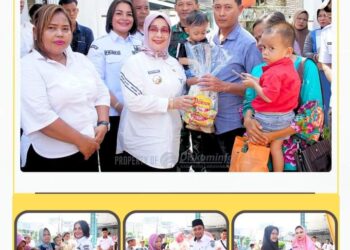 Hj Ellya Rosa Siregar Hadiri Sunat Massal Di Sei Berombang Panai Hilir