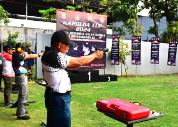 Kaskoarmada II Hadiri Pembukaan Lomba Menembak Eksekutif Kapolda Cup 2024