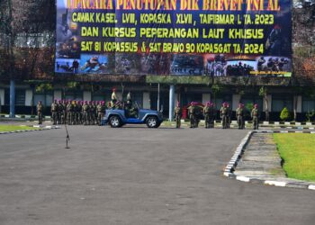 Kaskoarmada II Hadiri Upacara Penutupan Pendidikan dan Kursus PLK