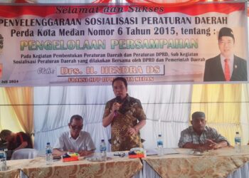 Sosialisasi Perda No 6 Tahun 2015, Hendra DS : Medan Berpotensi Jadi Kota Terbersih di Indonesia